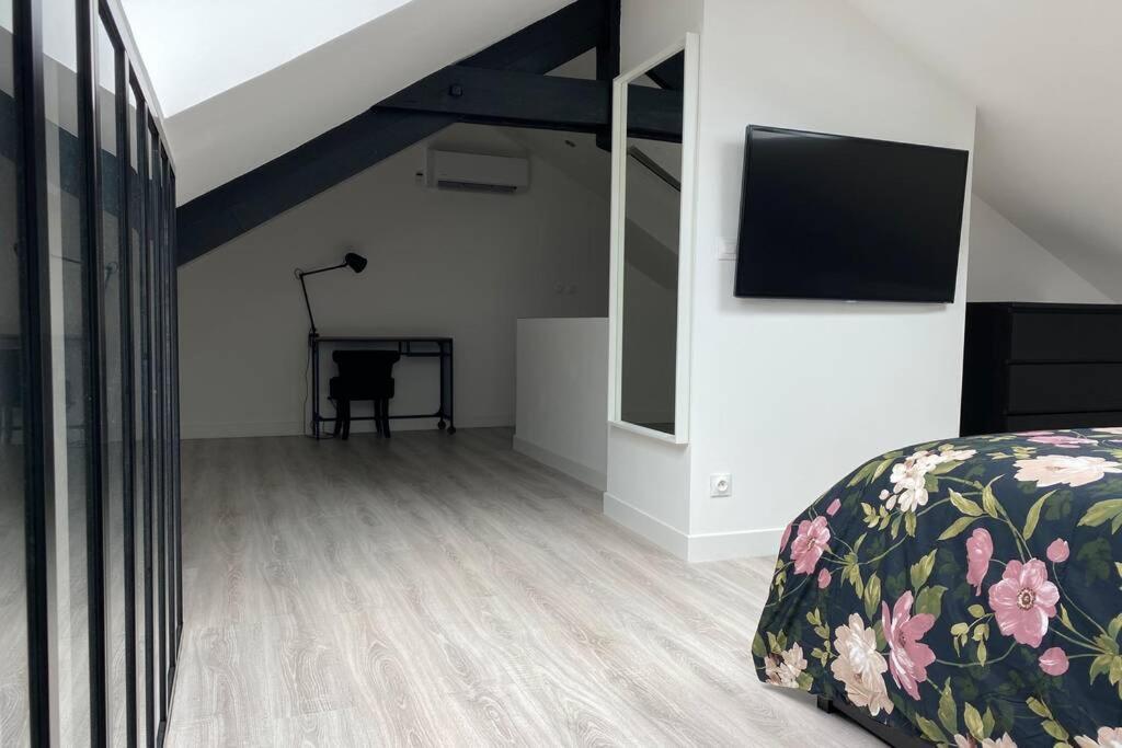 70M2 Climatise - Parking Prive - Lycee Roosevelt - Reims Arena Apartment ภายนอก รูปภาพ